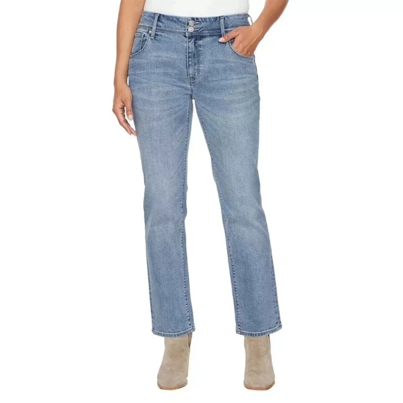NWT Hudson Midrise Straight Leg Stretch Blue Jeans - Picture 1 of 3